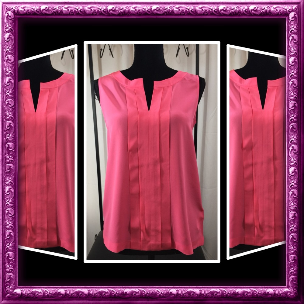 Kate Spade Silk Sleeveless Pink Top, Size 2 Blouse